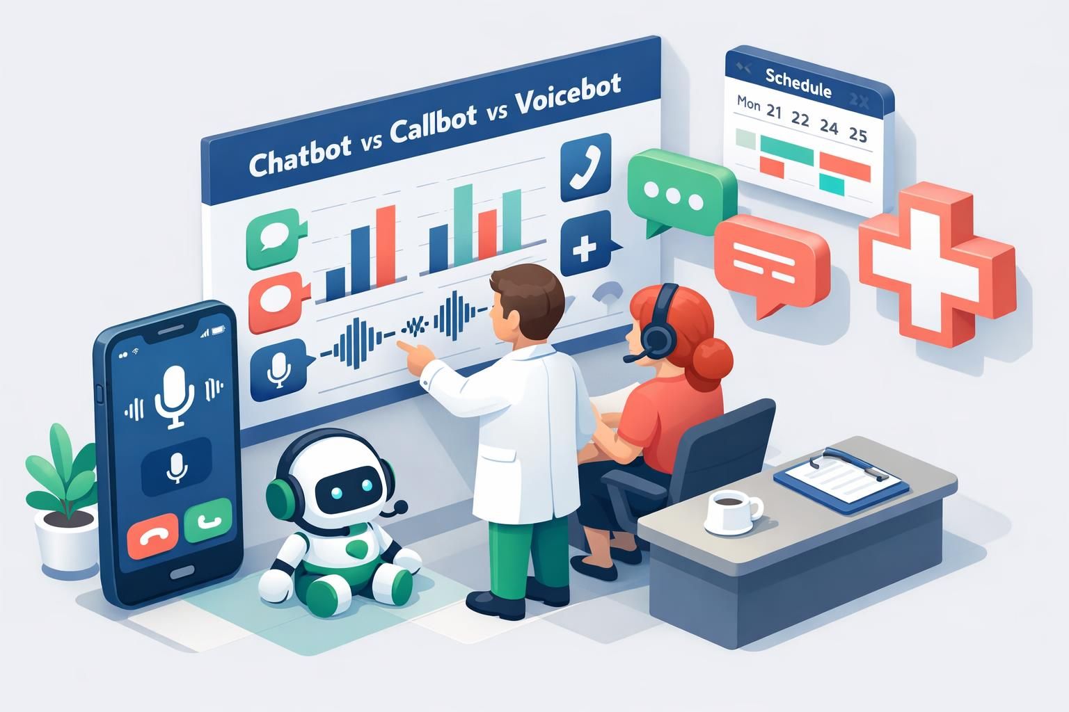 découvrez les différences entre chatbot, callbot et voicebot, et apprenez quand les utiliser pour optimiser la communication avec vos clients.