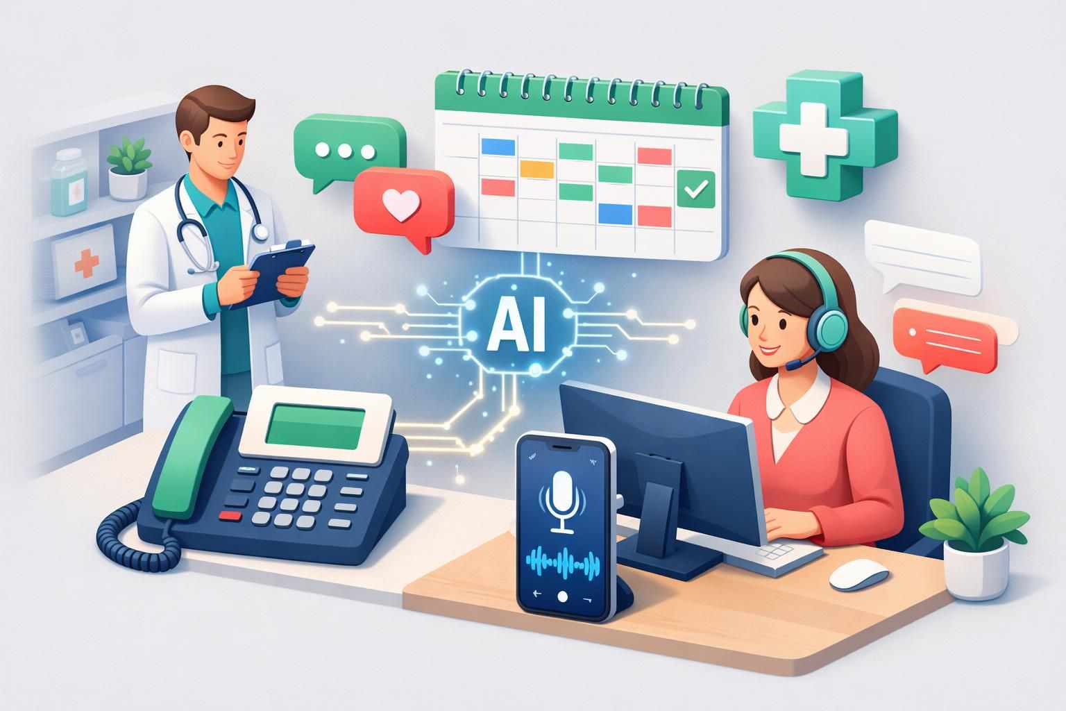 découvrez comment l'intelligence artificielle révolutionne l'accueil téléphonique en santé, améliorant l'efficacité et la qualité des services pour les patients.