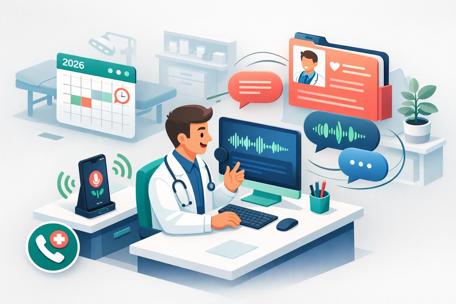 découvrez les dernières avancées en reconnaissance vocale médicale et leurs applications pratiques en cabinet pour améliorer la précision et l'efficacité des soins en 2026.