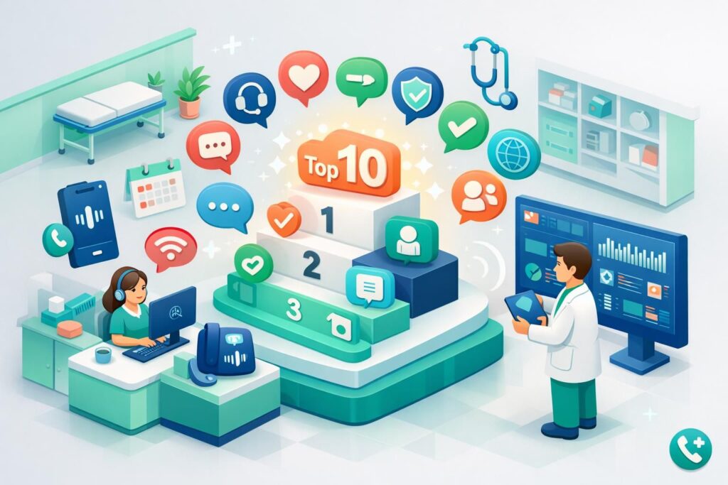 découvrez le top 10 des prestataires de secrétariat téléphonique médical pour optimiser la gestion de vos appels et améliorer le service patient.