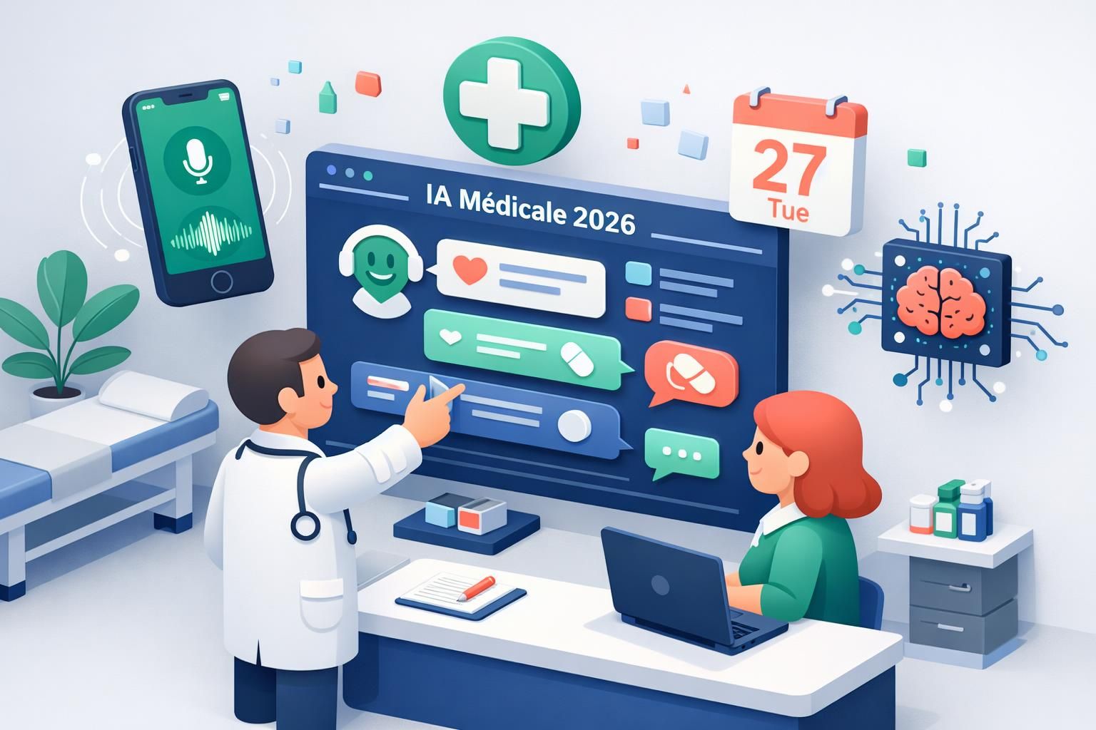 découvrez l'état de l'art de l'ia conversationnelle médicale et ses perspectives pour 2026, explorant les avancées technologiques et leurs impacts sur le secteur de la santé.