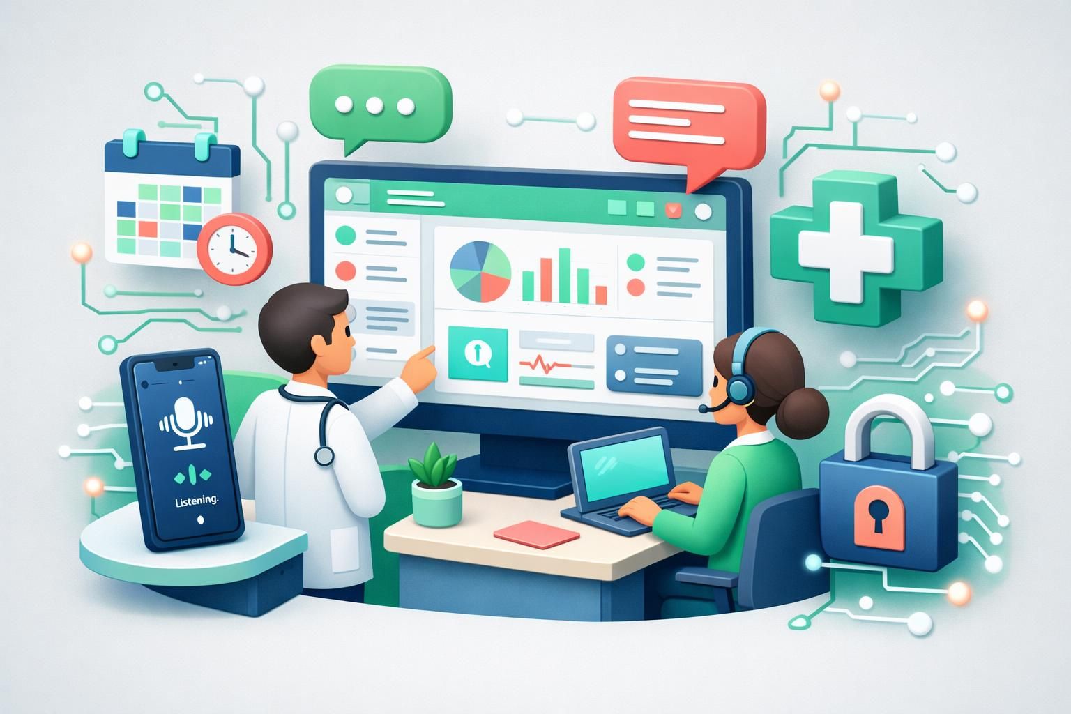 découvrez comment un télésecrétariat ia peut assurer la gestion sécurisée et confidentielle des données patients, améliorant ainsi la protection et la conformité dans le secteur médical.