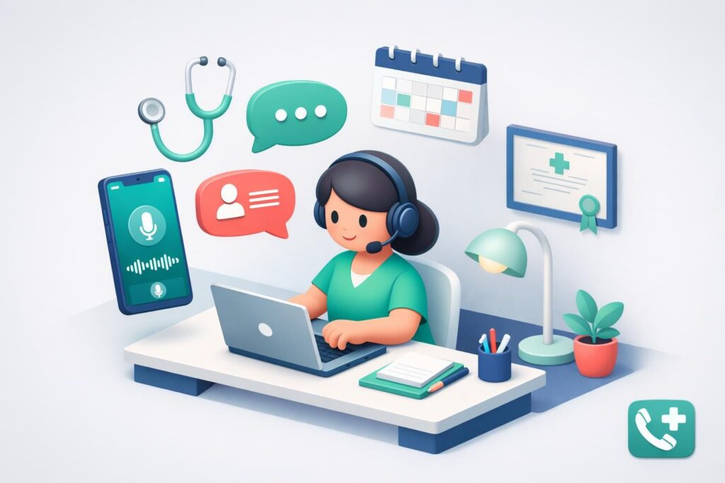 découvrez comment démarrer votre activité de télésecrétariat médical à domicile en 2026. guide complet pour réussir cette nouvelle carrière flexible et rentable.
