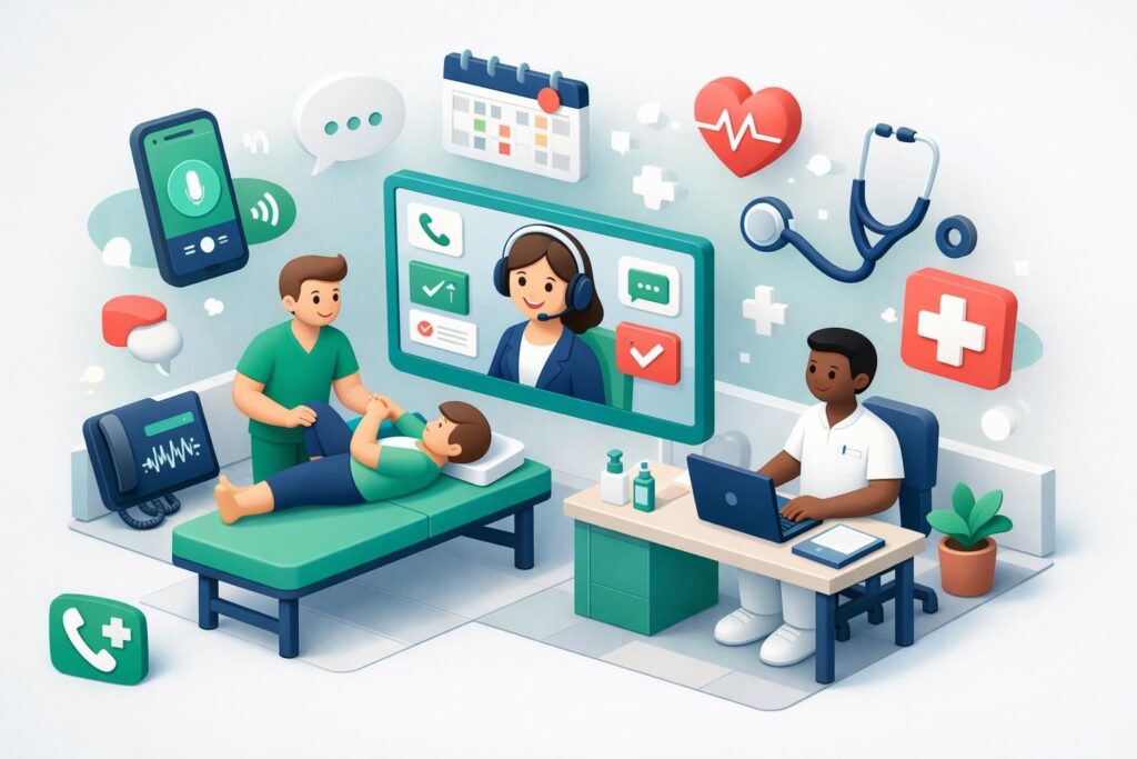 découvrez les solutions de télésecrétariat paramédical adaptées aux kinésithérapeutes et infirmiers pour optimiser la gestion administrative et améliorer le suivi des patients.