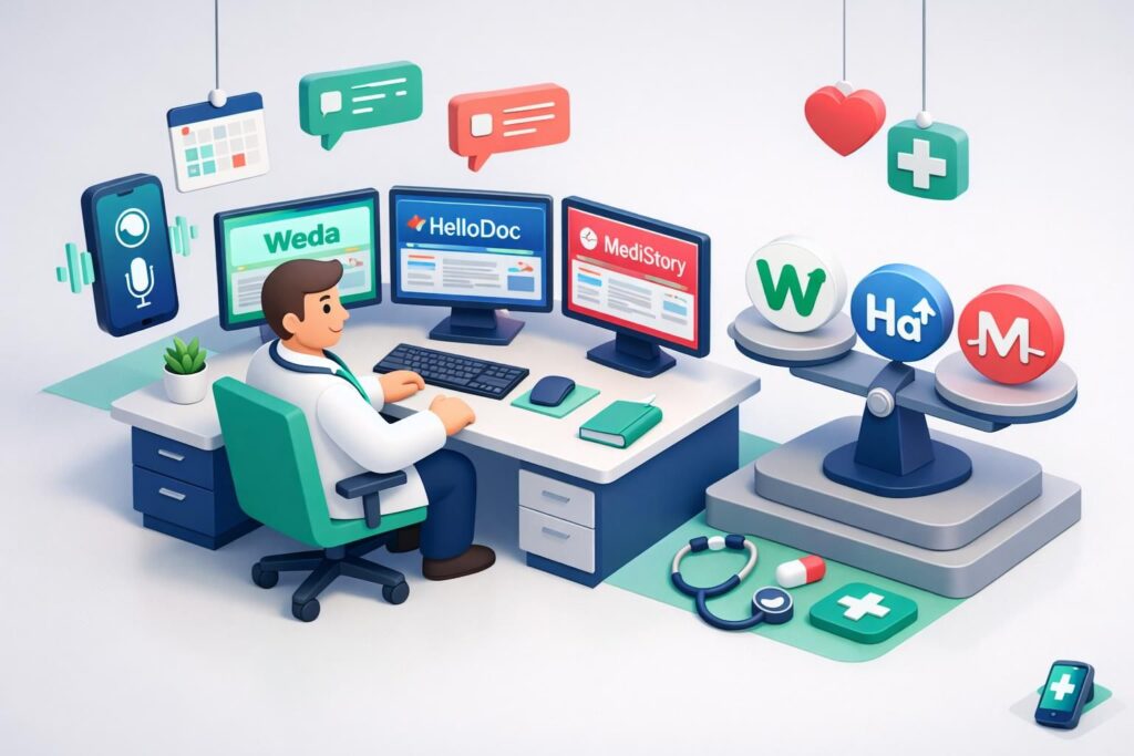 découvrez notre analyse comparative des logiciels pour cabinets médicaux : weda, hellodoc et médistory. quel est le meilleur choix pour optimiser votre pratique médicale ? notre verdict détaillé vous guide.
