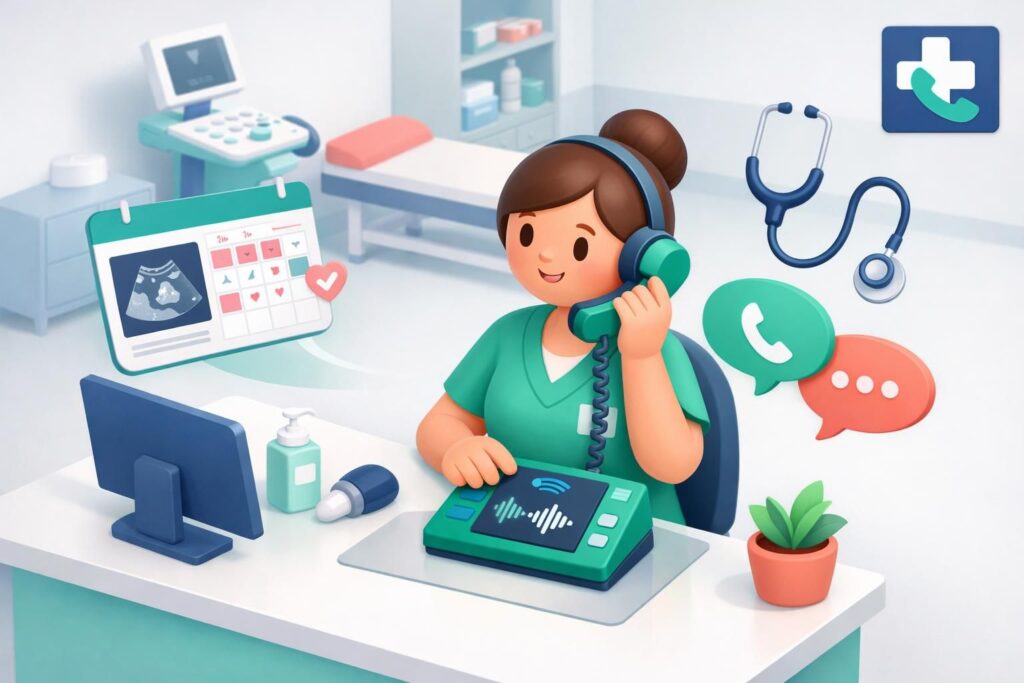 service de permanence téléphonique assuré par une sage-femme pour un suivi personnalisé de la grossesse et la gestion des urgences maternité, disponible 24h/24.