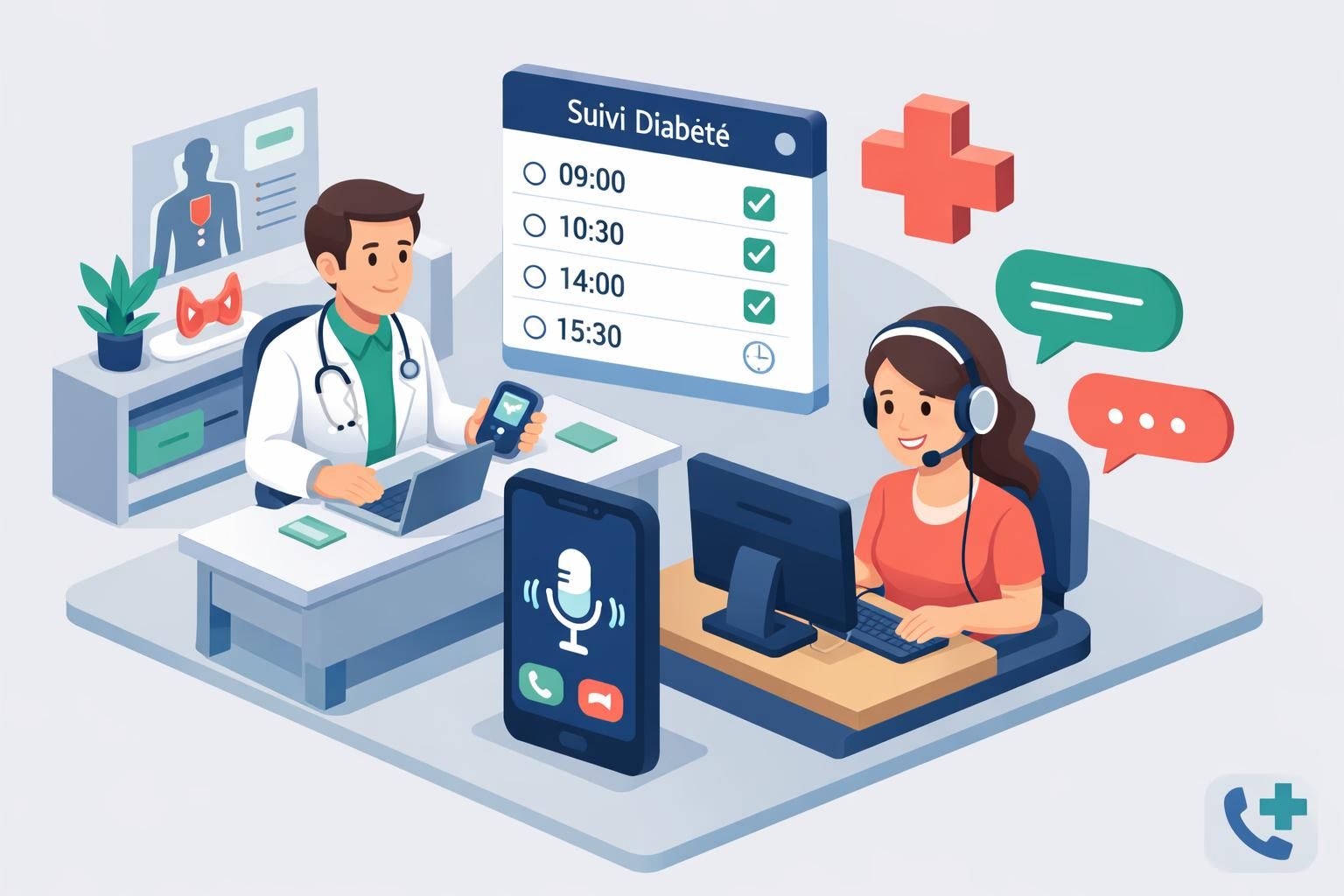 service de télésecrétariat spécialisé pour endocrinologues, assurant une gestion efficace des patients diabétiques et hormonaux afin d'optimiser votre organisation et votre suivi médical.