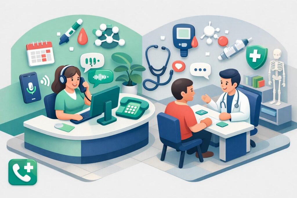 service de télésecrétariat spécialisé pour endocrinologues, assurant une gestion efficace des patients diabétiques et hormonaux avec professionnalisme et confidentialité.