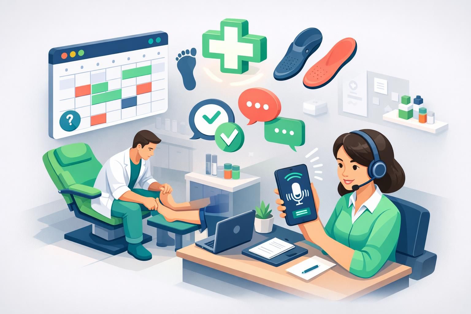 optimisez la gestion des rendez-vous de soins en 2026 avec notre service de télésecrétariat dédié aux pédicures-podologues, pour un agenda organisé et une relation patient facilitée.