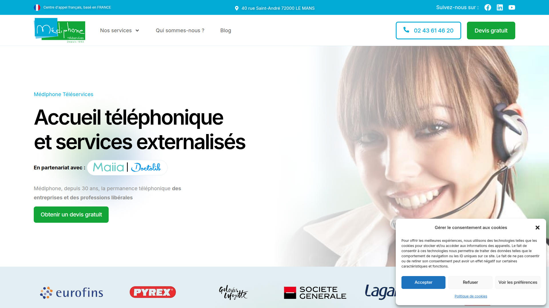 Aperçu Médiphone Téléservices