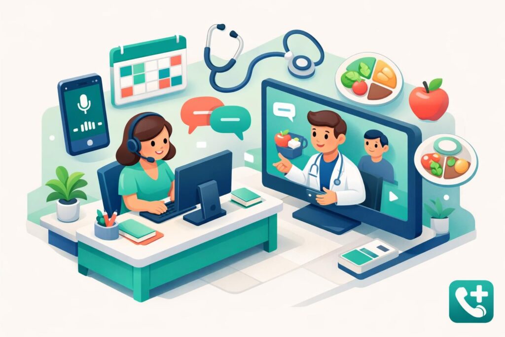 découvrez notre service de télésecrétariat spécialisé pour diététiciens, facilitant la gestion des consultations nutritionnelles et des suivis patients à distance.