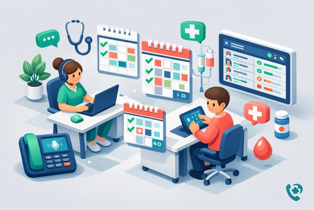 service de télésecrétariat spécialisé pour centres de dialyse, assurant la planification des séances et le suivi des patients pour une organisation optimale.